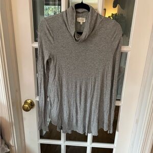 Deletta Light Gray Cowl Neck Sweater